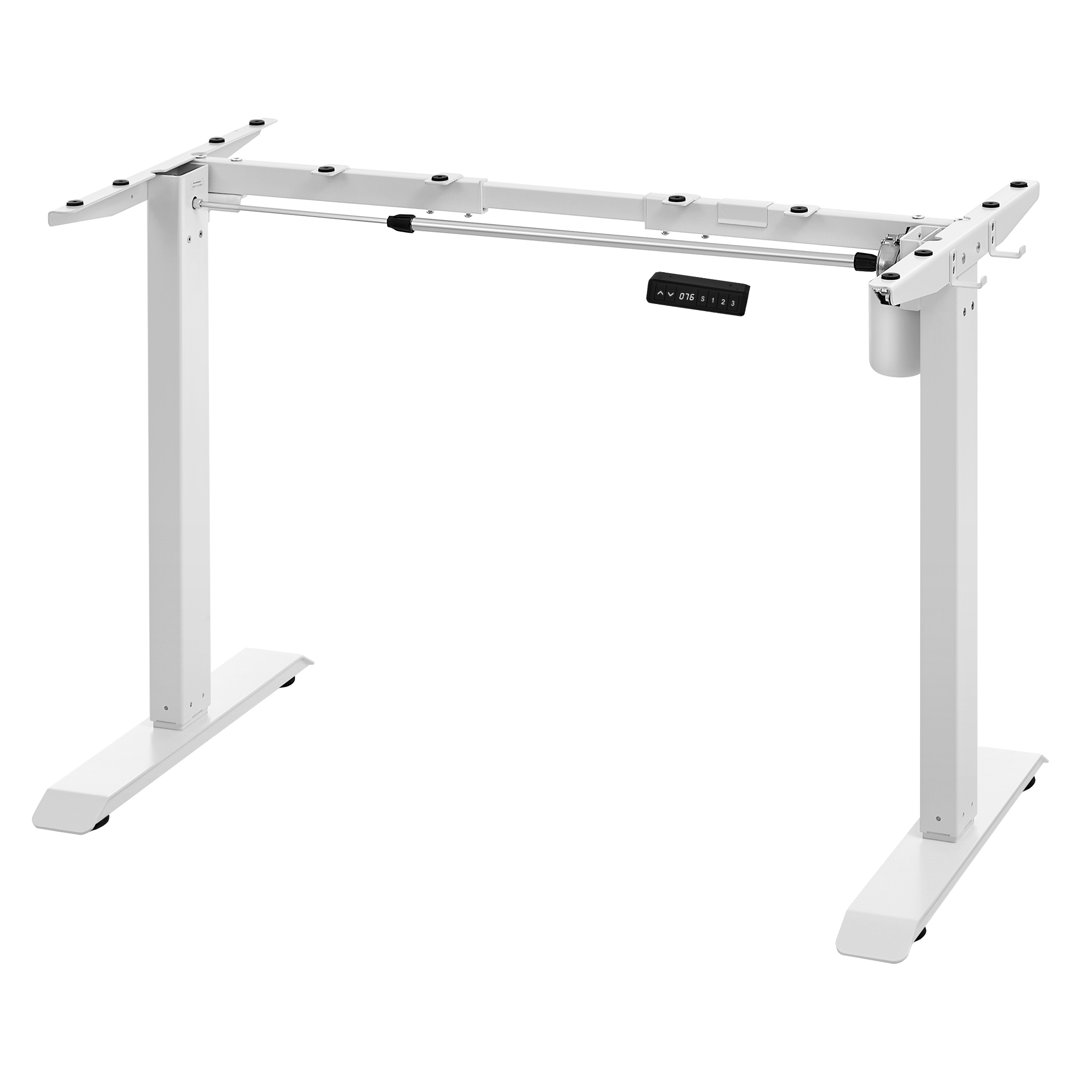 Electric Standing Desk Frame, Without Desktop, Continuous Height Adjustment, Memory Function, Steel