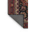 Tapis rouge/noir/brun traditionnel-588390443