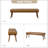 Bittoo 55.5"W Tufted Genuine Leather Bench -1814397626