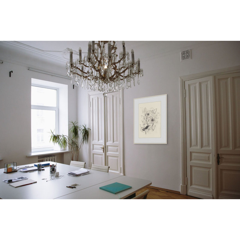 Morning Hellebores 2 Print, 46" H x 36" W