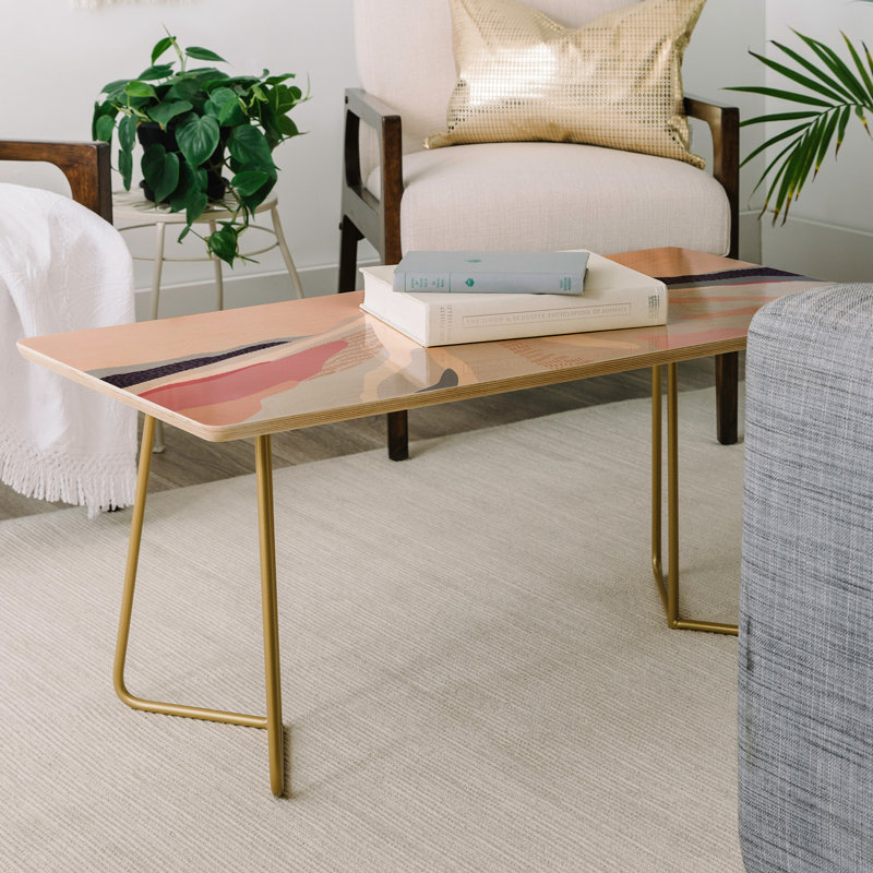 Solid Wood Top Coffee Table