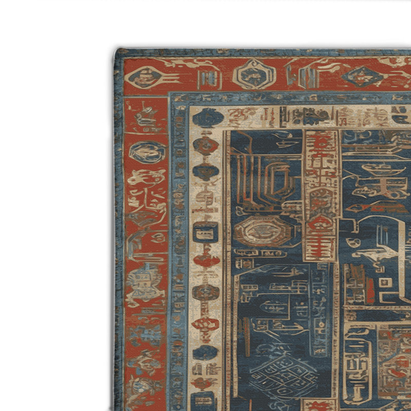 Tapis intérieur et extérieur ArtDeco, Rectangulaire 8 pi x 10 pi