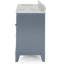 Meuble-lavabo double 61 po avec plateau en marbre Raylani-832579842