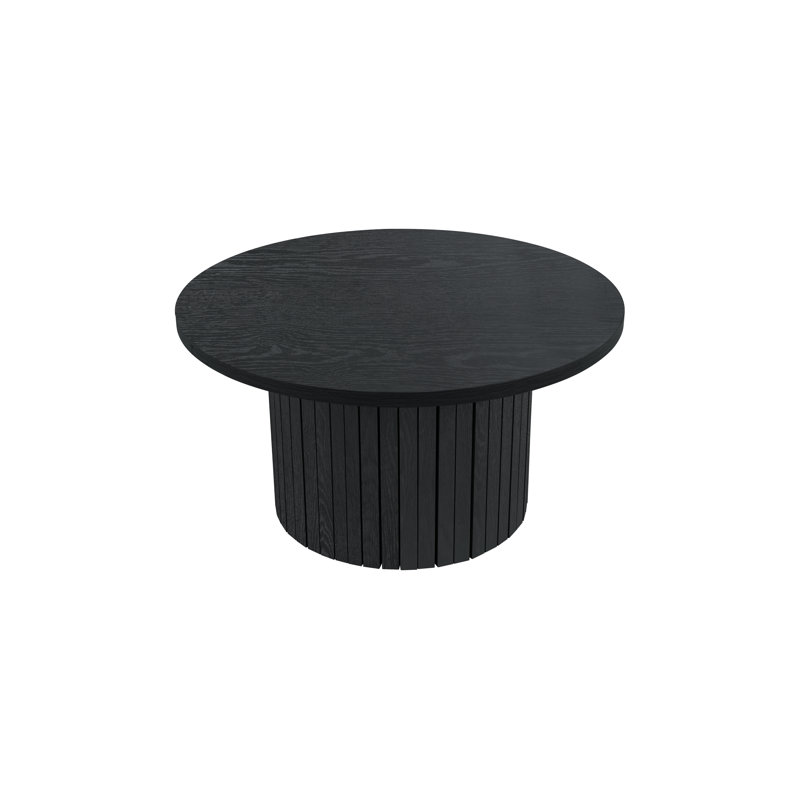 Aviyan Drum Coffee Table, Black