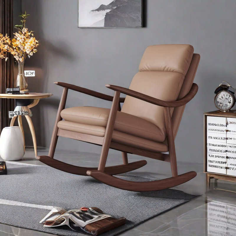 Nouvelle chaise berçante de style chinois, Beige