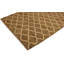 Tapis brun / beige en laine Kilim fabriqué à la main de conception unique Sinclair
