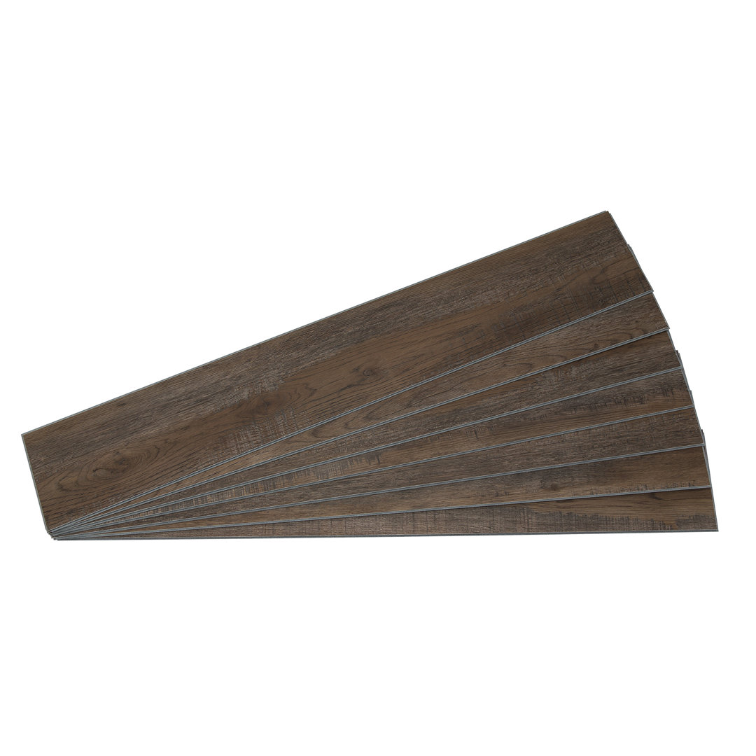 Palisade 47.7 in. x 7.2 in. Interlocking Vinyl Waterproof Wall Planks (Set of 7) Palisade