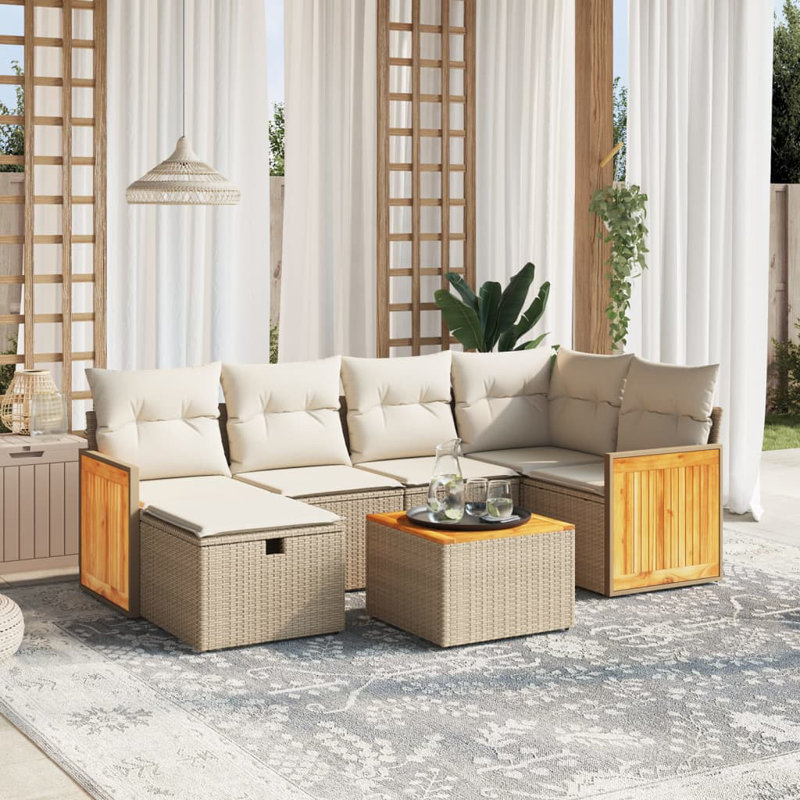 Vidaxl Garden Sofa Set Beige