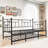 Metal Daybed Frame Twin Size Platform with trundle