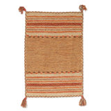 Damato Cotton Area Rug in Brown