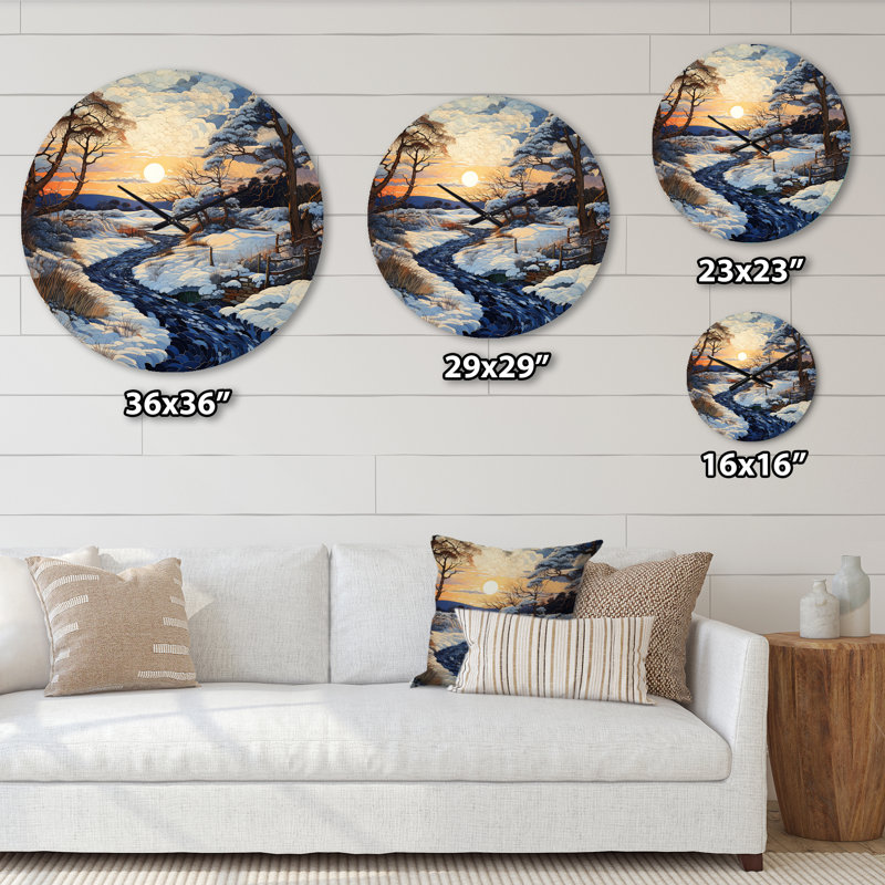Horloge murale Charliegh - Paysages, Petit