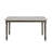 Io 60" Two Tone Solid Wood Farmhouse Dining Table-1699468267