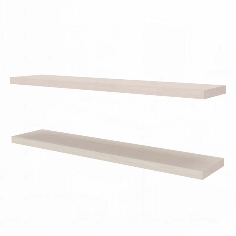 Tablette flottante 2 pièces, Blanc