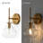 1-light Hammered Glass Wall Sconce（set of 2）