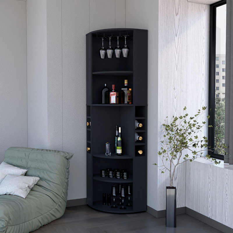 Armoire de bar Avery, Noir