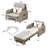 61.61"  W, 4-in-1 foldable sofa bed with adjustable backrest and side pockets, removable cotton-linen fabric, easy to move, suitable for RV small spaces-1619033457-1619033459