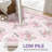 Bloomere Floral Machine Washable Blush Bow Indoor Area Rug With Non-Slip Backing-358611055