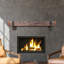 Breckenridge Fireplace Mantel with Steel Straps-1144462507