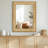 Rectangle Rattan Wood Frame Mirror with Tempered Glass-62092667