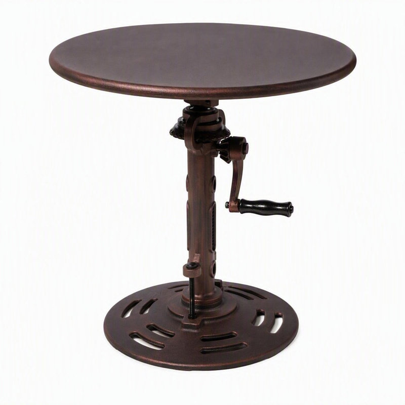 Juyoung Iron Top End Table, Copper