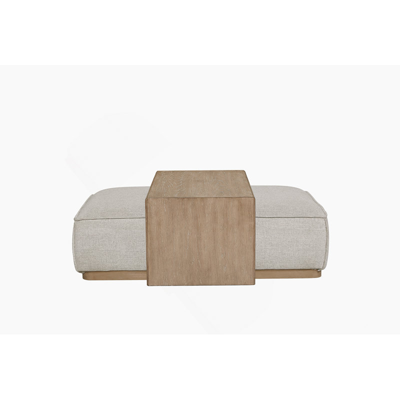 Ottoman & Tray Table - Gray