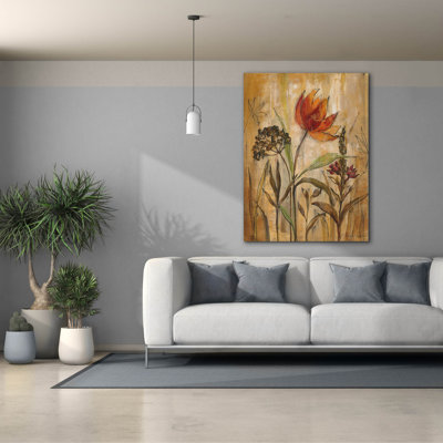 Toile épique Graffiti «Aquarelle Garden 1» par Silvia Vassileva, 26 po x 30 po