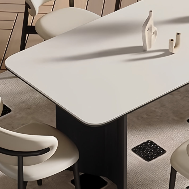 Table de salle à manger moderne et minimaliste, H 29,53 po x L 55,12 po x l 31,5 po