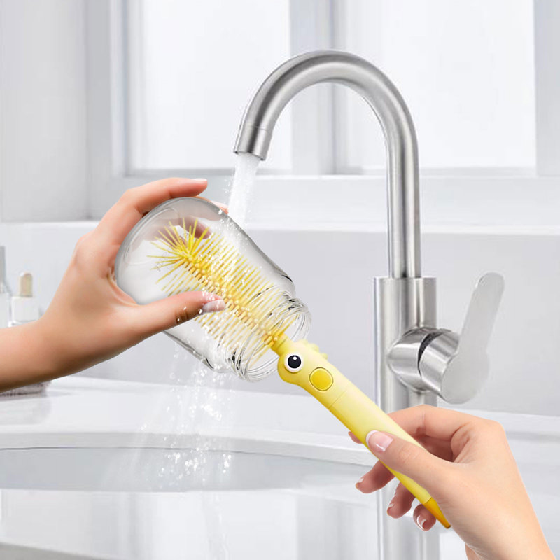 Ensemble de brosse à eau en silicone pour bouteille d'eau, Oui