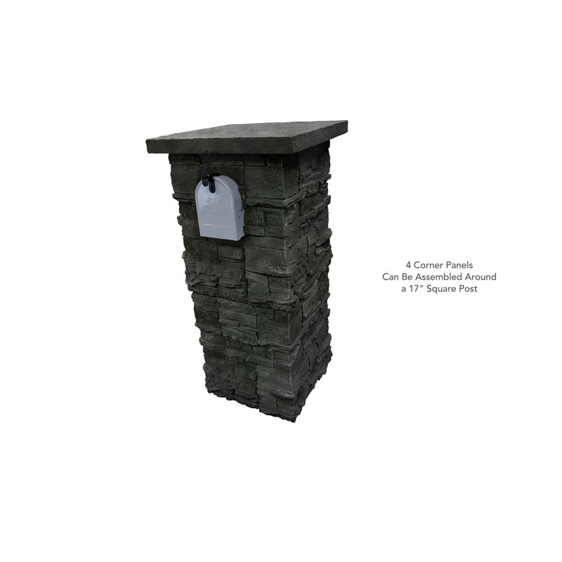 13.5" x 13.5" Stone Wall Paneling, Iron Ore