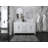 Aspen 60 " W Freestanding Standard Free Standing 2 Double Vanity Bathroom Vanity With Carrara Marble Top-51189469-51189468