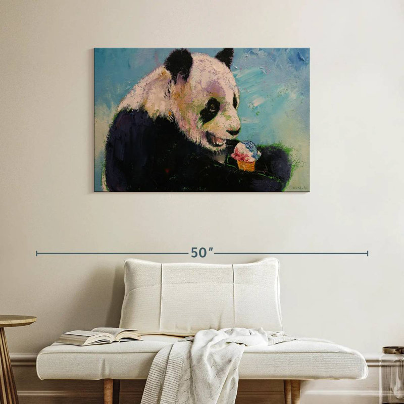 Brampt Panda Ice Cream, 26" H x 39" W