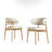 Solid Wood Dining Chair Set 2 Piece
