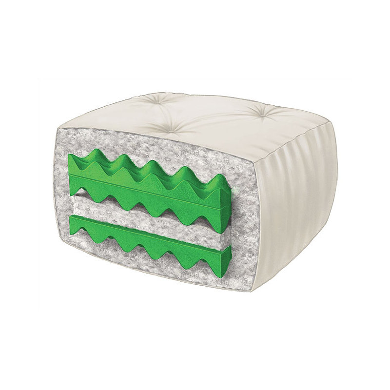 Matelas de futon double, Coton noir, Doux - saule