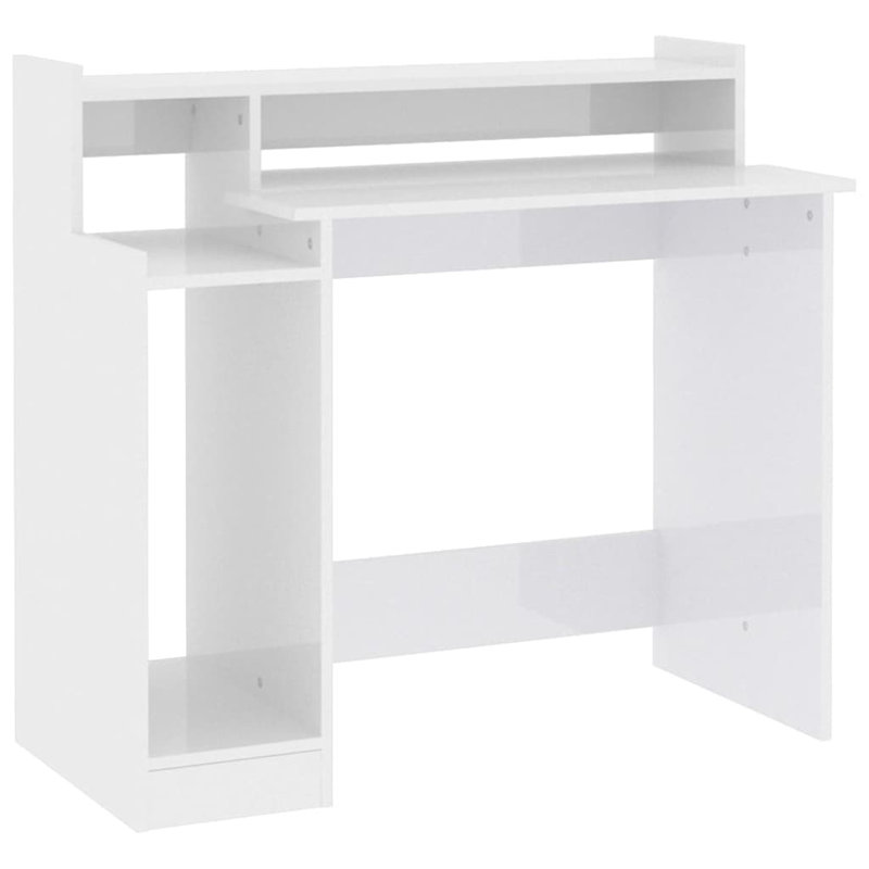 Aarohan Writing Desk, High Gloss White