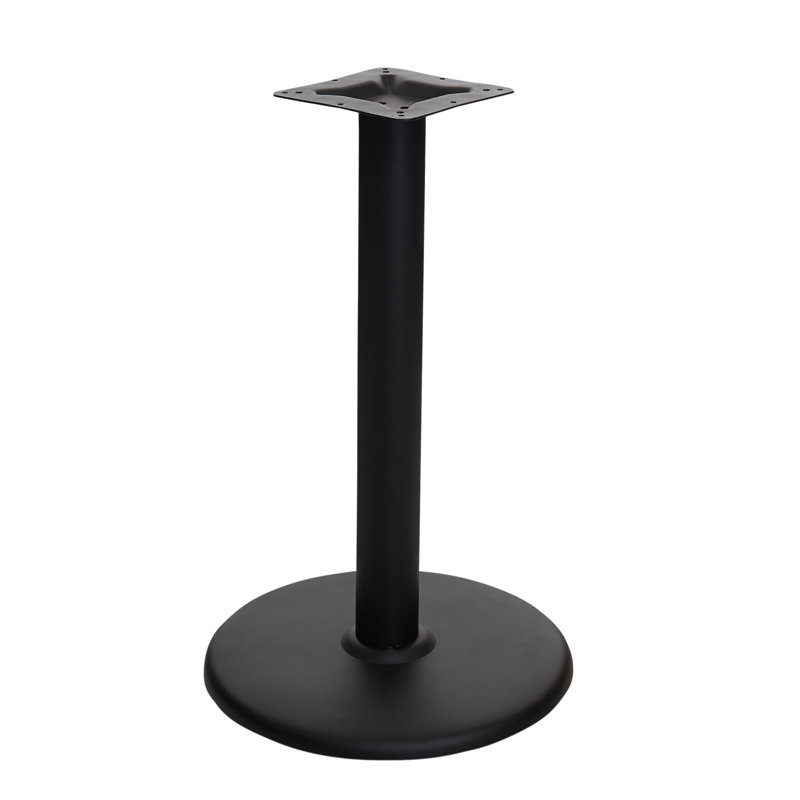 Base de table ronde en acier estampé 18 po, hauteur de salle à manger