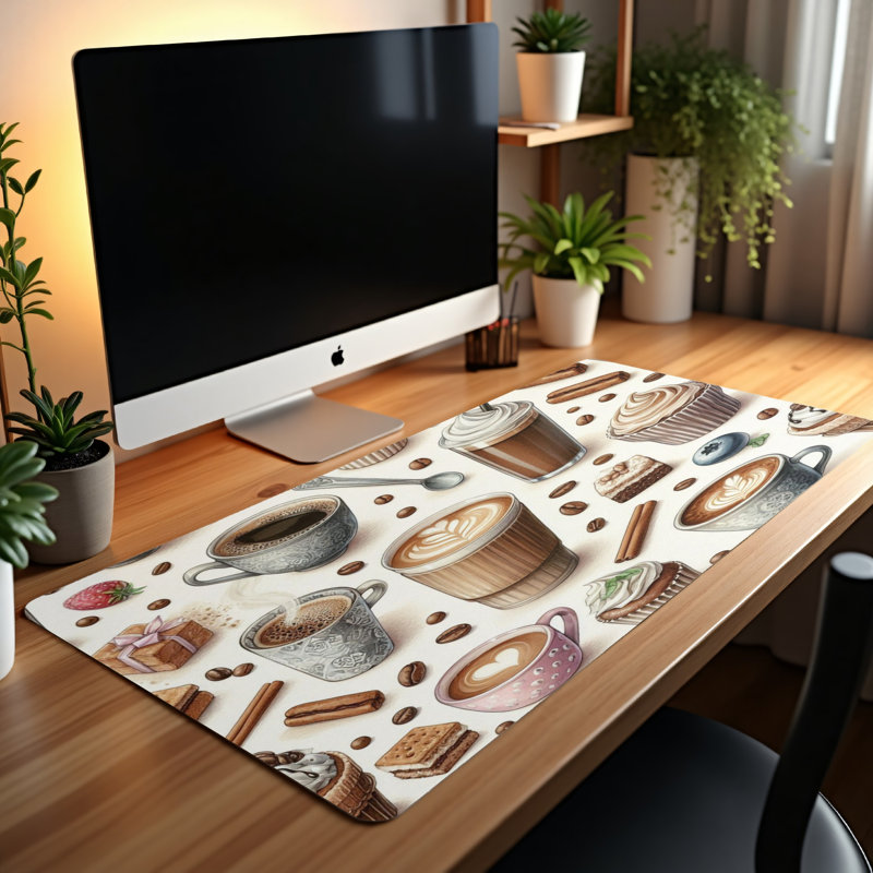 Polyester Desk Pad, 31.5x15.5