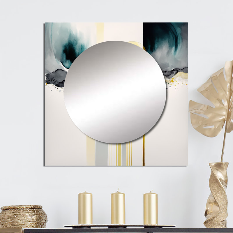 Art mural miroir de salon Deotis, 23 po x 23 po