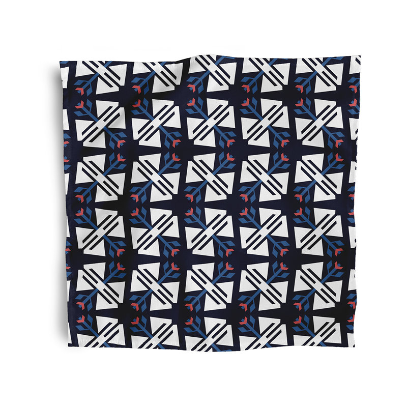 Schmier Jodhpur Ditsy Napkins, Navy