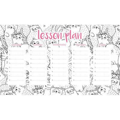 Magnetic Lesson Plan Pack of Kittens