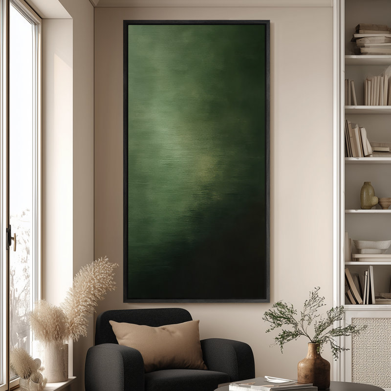Très grand art mural rétro encadré pour art classique, Noir, H 60 po x l 30 po