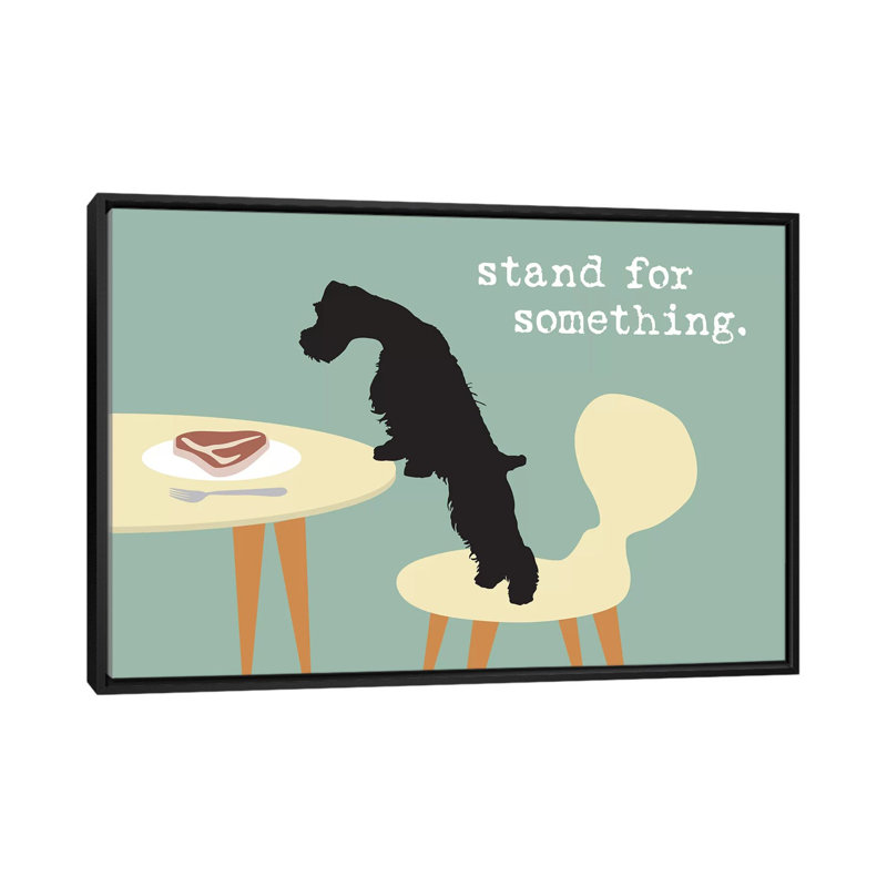 «Stand for Structure», impression sur toile, H 18 po x l 26 po x P 1,5 po, Toile avec cadre noir, Pas de tapis