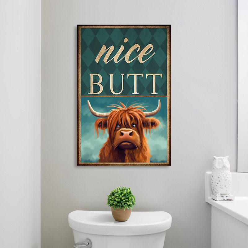 Highland Cow, beau bout à bout 1 - 1 pièce, impression sur toile tendue, H 20 po x l 16 po x P 1,25 po