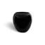 River Stone Side Table, Gel Coat Black