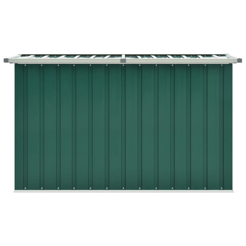 Boîte de rangement en acier pour outils de jardin, 33.9'' H X 54.7'' W X 35.8'' D, Green