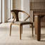 Chaise de salle à manger rembourrée en bois massif Downham-748082520