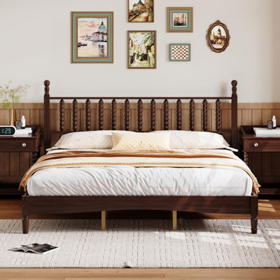 Lit standard en bois massif Auriel