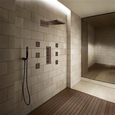 Warsaw Waterfall Rainfall LED Shower Faucet
