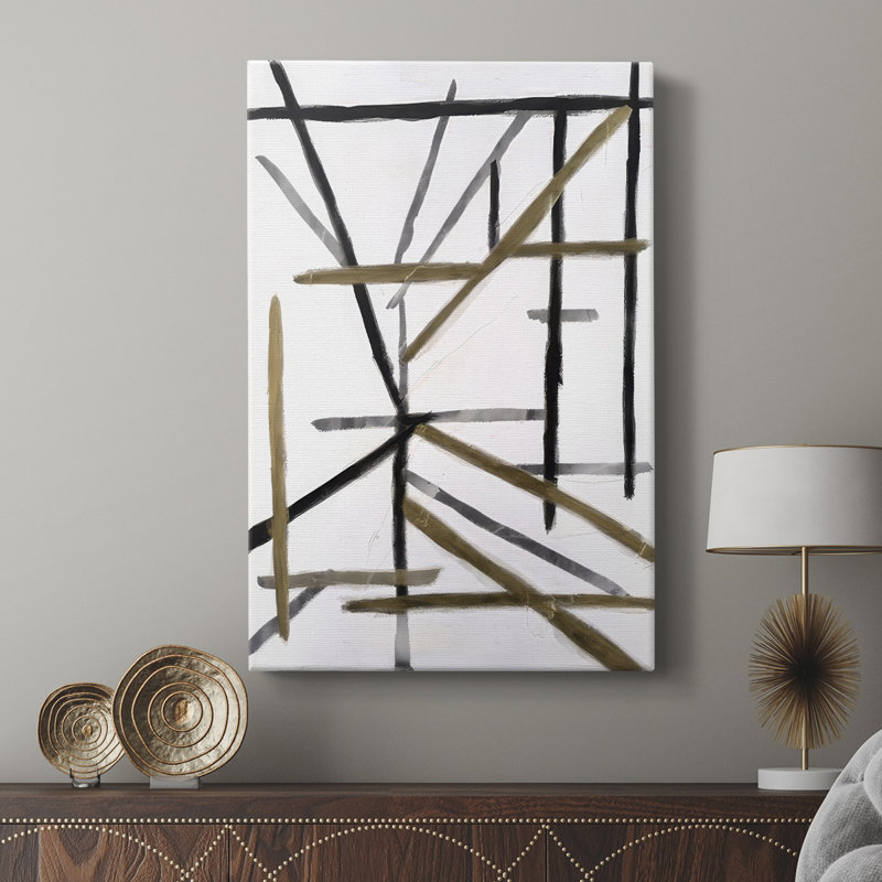 Edifice I -Custom Wrapped Gallery Cavas, 27" H x 18" W