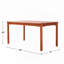 Table de salle à manger d'extérieur rectangulaire-116118996