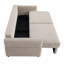 Canapé-lit Haran de 92 po, tissu beige-1248759970
